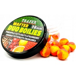 Бойлы Traper Duo Boilies Wafter 16 мм/40 г Ananas/Tutti-Frutti/Truskawka (Ананас/Тутти-фрутти/Клубника)